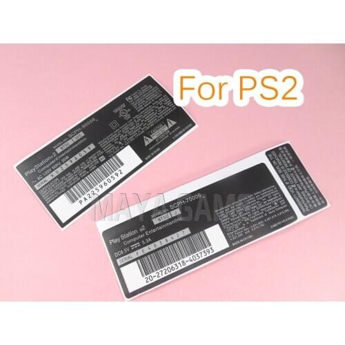 50pcs Sticker Lable Skin Cover Decal Wrap For Playstation 2 PS2 Console 7w 9w