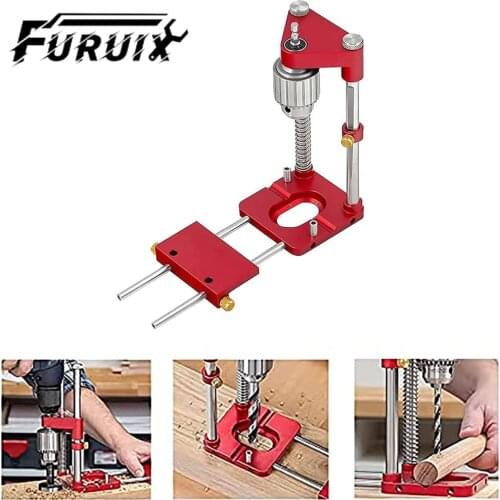 Universal High Precision Jig Dowel Cam Jig,Woodworking Hole Drill Punch Positioner Guide Locator Jig Joinery System Kit