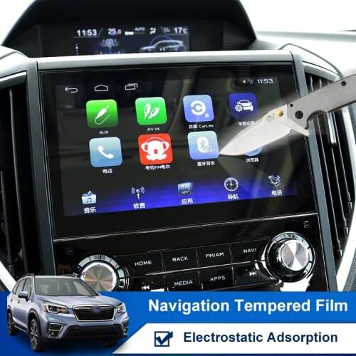 TAJIAN Car GPS Navigation Screen Protective Film Tempered Glass Screen Protector For Subaru XV 2018-2020 Forester 2019-2021