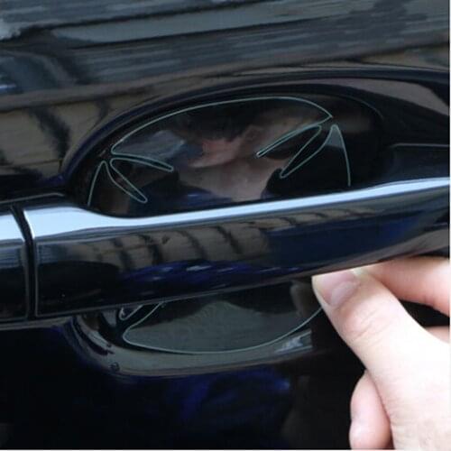 Car Handle Protection Film Car Exterior Sticker for ssangyong actyon opel zafira a jaguar xf seat leon 5f sorento passat b8
