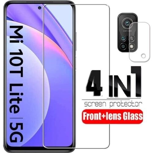 4-in-1 For Xiaomi Mi 10T Glass For Mi 10T Tempered Glass Full HD Screen Protector For Redmi Note 8 T 9 Pro Mi 10T Pro Lite Glass