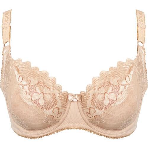 Womens Bra Plus Size Push Up Lace Thin Bras Bone Black White Nude Sexy Embroidery Size 36-46 Big Cup C D E F G