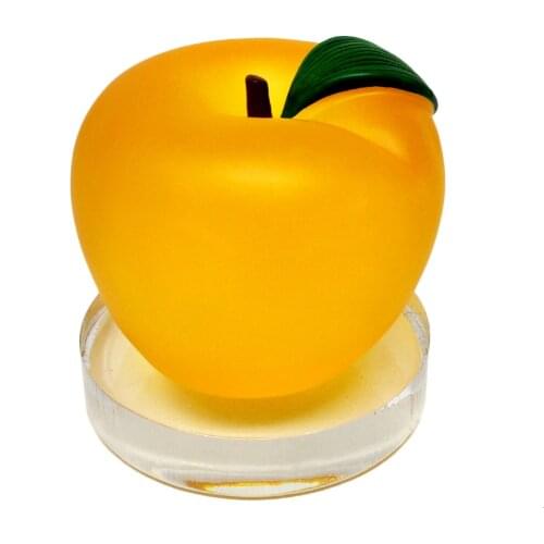 Gold Apple with Peace Symbol Feng Shui Home Decor