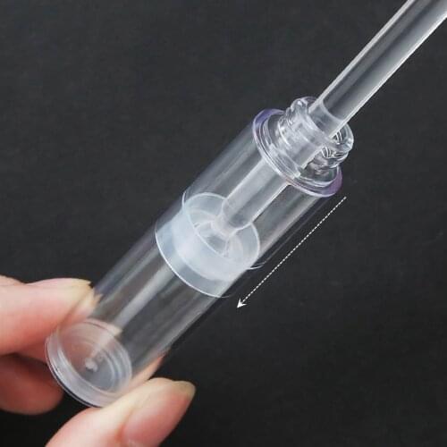 10pcs/lot 5ml/10ml/15ml Transparent/Vacuum Refillable Bottle Plastic Travel bottle ,Clear Airless Lotion Bottle Support wholesal