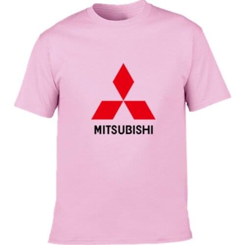 2021Creative designr Mitsubishi logo t shirt solid color cotton T Shirt Mens New Arrival Style Short Sleeve Men t-shirt