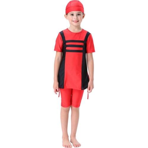 3pcs Girls Muslim Swimwears Baby Swim Long Swimsuits Islamic Children Arab Islam Beach Wear Kids Swim Suits Burkinis Surf Pants