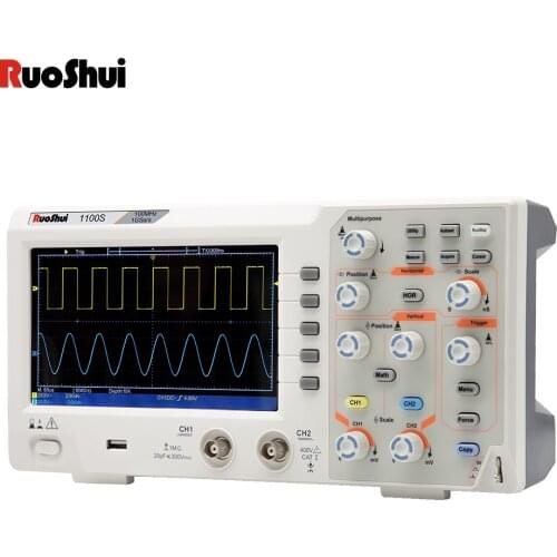 Oscillometer Digital Storage Oscilloscope Portable kit 100MHz Bandwidth 1Gsa/s Realtime Sampling Rate Dual Channel Fullbandwidth