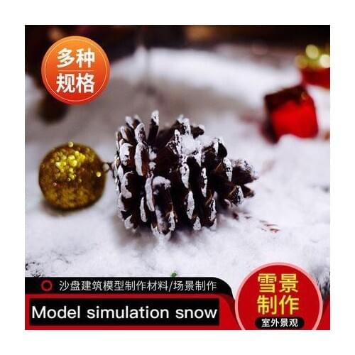 DIY handmade sand table model material outdoor landscape model simulation snow Christmas snow scene multiple specifications