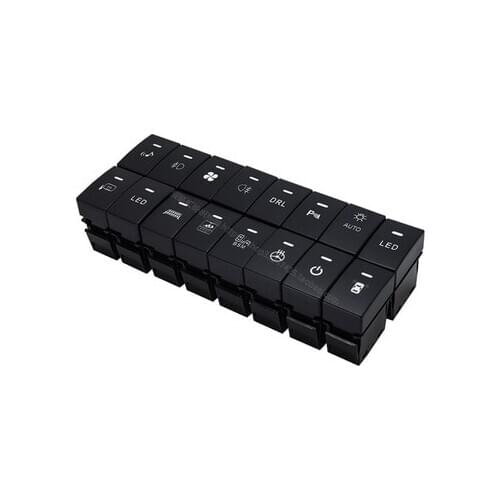 For Honda CIVIC 2016-2019 Front Fog Light LED DRL Heating Up Tail Gate Radar Parking Sensor Switch Button with wire