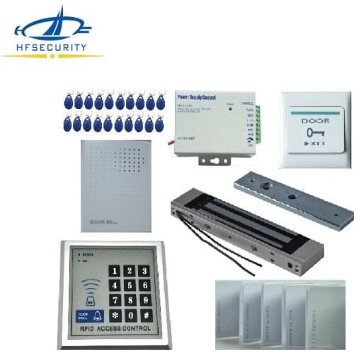 HFSECURITY Magnetic Lock Systems Access Control Power Supply Magnetic lock Door Bell System