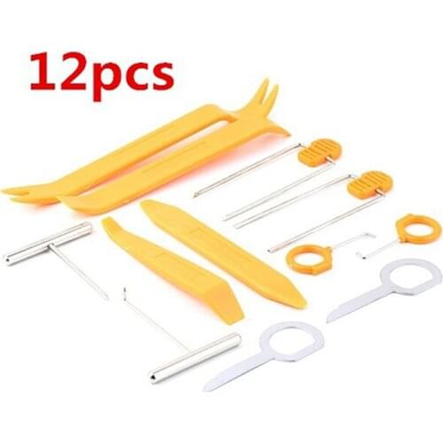 Car Auto Door Radio Panel Trim Dash Audio Removal Installer Tool Kit 12pcs Audio Disassembly Tools