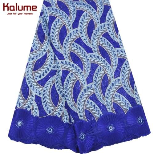 Kalume African Cotton Lace Fabric 2020 High Quality Nigerian Swiss Voile Lace Material In Switzerland Embroidery For Dress F1971