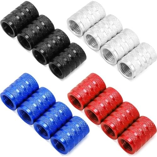 Aluminum Alloy Car Wheel Tire Valve Caps Tyre Rim Stem Covers Airdust Waterproof For Automobiles Motorcycles Trucks Bikes