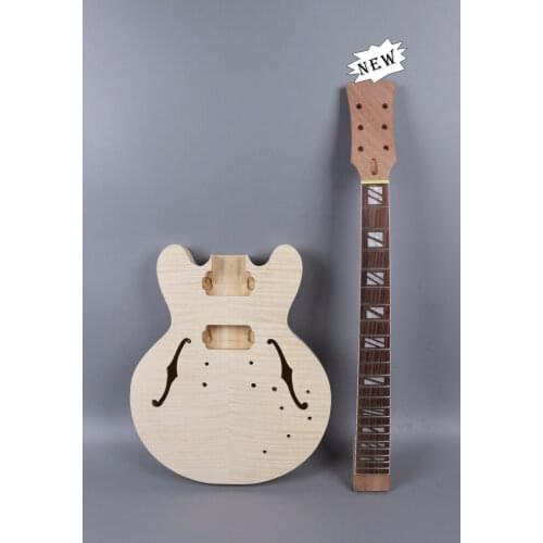 Set Electric Guitar Body+Mahogany Guitar Neck 22Fret 24.75inch Unfinished