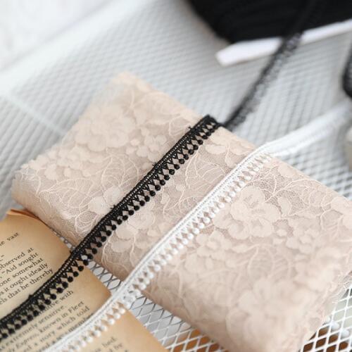 Hot sale Lace necklace accessories Good quality fine water soluble black white 0.9 cm H0903