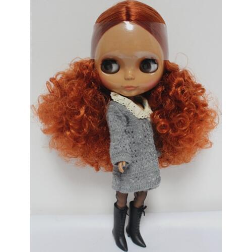 Free Shipping big discount RBL-138DIY Nude Blyth doll birthday gift for girl 4colour big eyes dolls with beautiful Hair cute toy