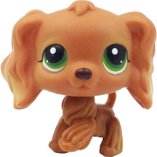 LPS CAT Rare pet shop cute toys #252 children collection figure lovely dog pet caramel brown Spaniel dog puppy