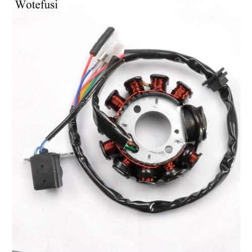 Wotefusi For 11 Coil Stator Magneto Plater For GY6 125CC 152QMI 157QMJ Scooter Moped Parts [PX95]