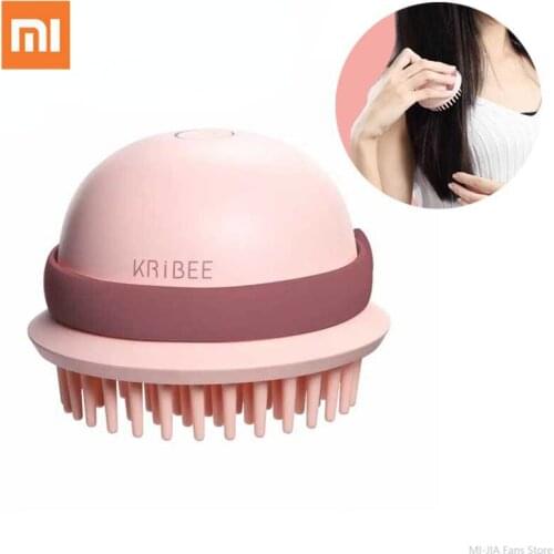 Xiaomi KRiBEE Electric Head Massage Comb Waterproof Vibration Degreasing Low Frequency Massage Scalp Wet and Dry