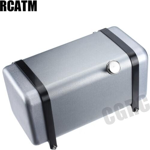 Metal Simulation Fuel Tank For 1/14 Tamiya RC Truck Man Scania R620 Actros
