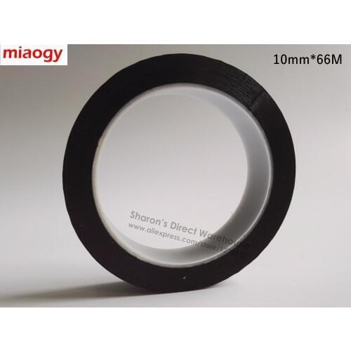 Miaogy 10mm width 66M long One Sided Glued Isolated Mylar Tape for transformers, power, coil Fasten, COLOR CHOOSE