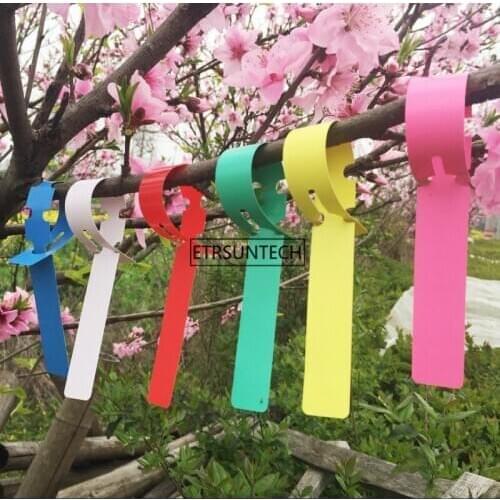 1000pcs Reusable PVC Plants Hang Tag Labels Tree Fruits Seedling Garden Flower Pot Plastic Tags Sign Classification Tools