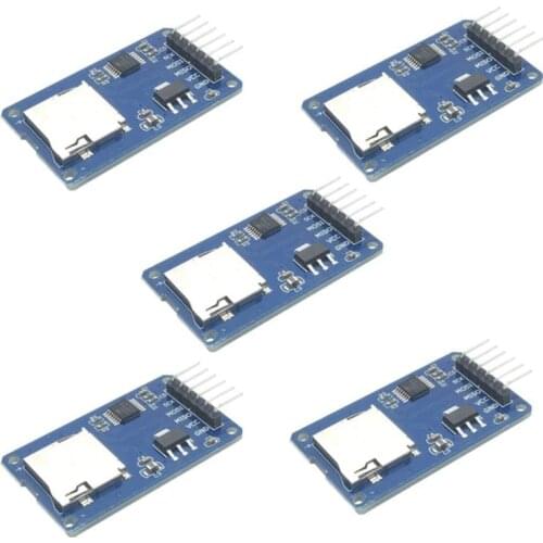 2PCS for MicroSD Card Module TF Card Reader/Writer SPI Interface with Level Conversion Chip