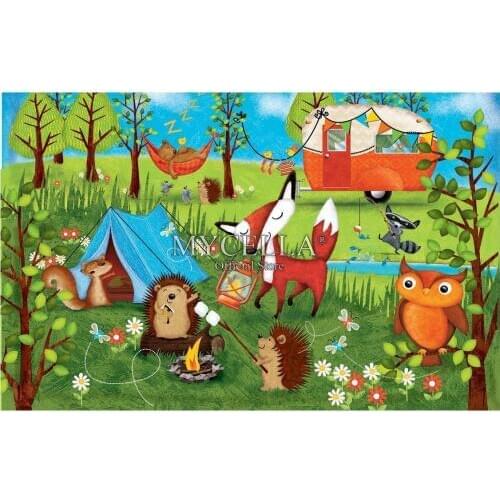 Cartoon 5d Diy Diamond Painting Happy Campers diamond mosaic Owl diamond embroidery Cross Stitch Home decor Christmas Gifts Arts