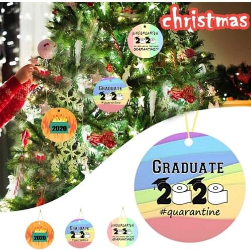 2020 New Christmas Tree Decoration Lighted Pendant Faceless Old Man Pendant with Face Masks Sanitized Christmas Ornament D70