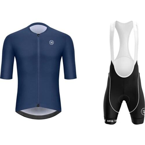 2021 KAPVOE new summer cycling clothes mens short-sleeved quick-drying clothes road mountain bike suit