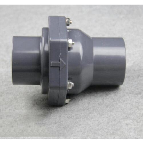 PVC non-return Valve 50MM inner Plastic Flap Check DN25 DN32 DN40 DN50 Valve Universal vertical horizontal
