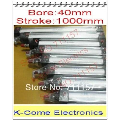 Single Rod 40mm Bore 1000mm Stroke 1/4" Standard Pneumatic Air Cylinder SC 40*1000 Adjustable Airtac Type Cylinders 40-1000