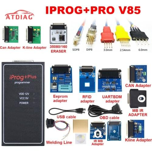 Best quality iPROG+Iprog plus lPro Programmer V85 Support 2019 Year 3in1 IMMO Reset