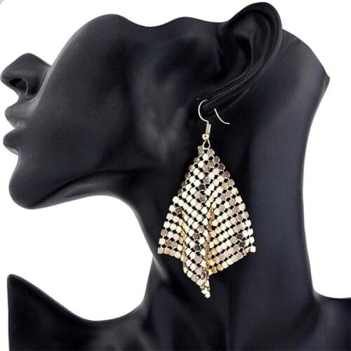 Earrings Jewelry Adolph Star Jewelry Charm Sequin Drop Earrings New Geometric Round Shiny Dangle Earrings Jewelry Women Sales