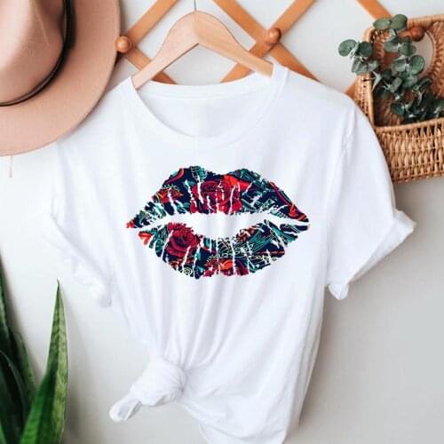 Women Cartoon Short Sleeve Cute Fashion Floral 90s Casual Summer Tshirts Clothes Stylish T Top Lady Print Sweet Tee T-Shirt