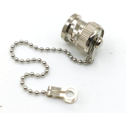 20pcs brass BNC Female Protective Dust Cap Cover with Chain for RF Coaxial Adapter