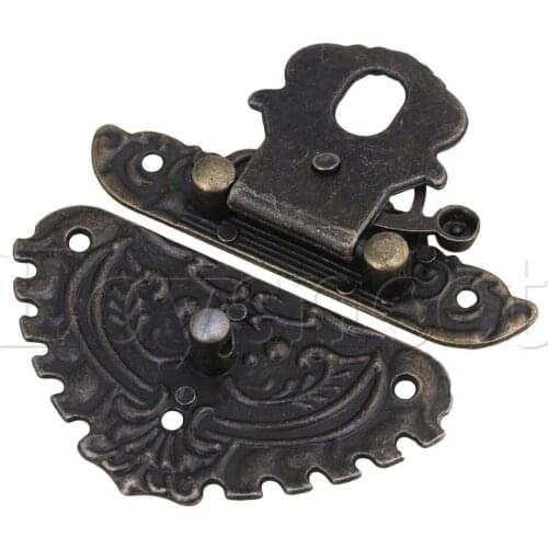 8pcs 69 x 59mm Antique Jewelry Wooden Box Toggle Latch Buckles Bronze