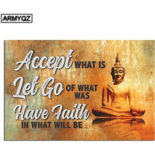 Full Square Drill 5D DIY Diamond Painting "Buddha text" 3D Diamond Embroidery Cross Stitch Kits for Wall stickers Home Decor