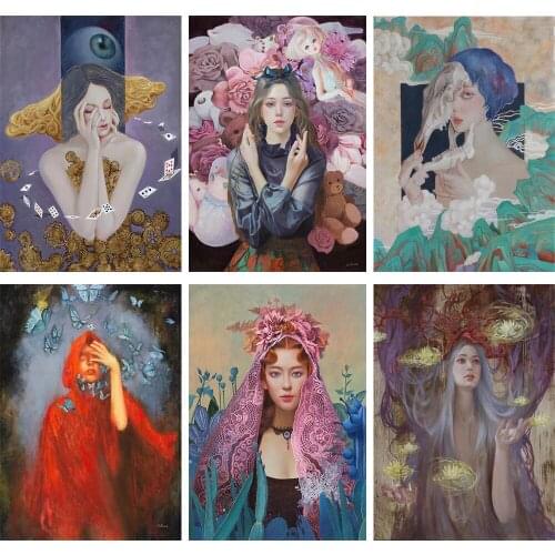 5D DIY Diamond Painting Artist Original Painting Brand New Square/round Cross Stitch Set Inlaid Diamond Decorative Painting