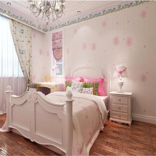 Beibehang Non wovens Fresh Pastoral 3D Stereo Stretch Flower Wallpapers Living Room Bedroom Wedding Room Kids Room Background