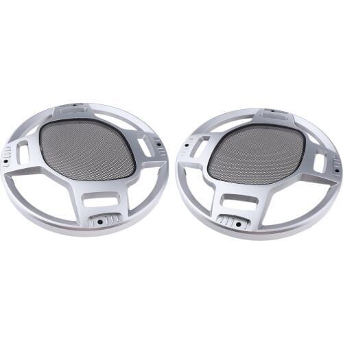 2 Pack 12 inch Speaker Cover Case Decorative Circle Metal Mesh Grille Protection