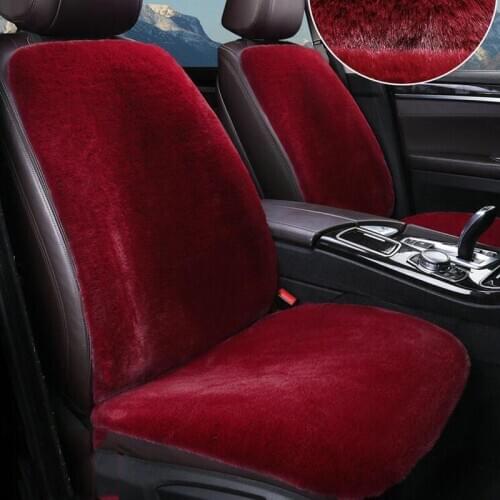 Long plush winter car seat cushion to keep warm car seat cover five-seater general-purpose plush cushion car interior