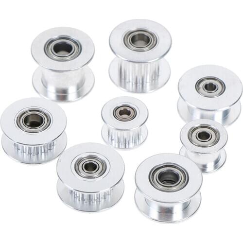 Hot New 2GT 16Teeth Or 20 Teeth Synchronous Wheel Idler Pulley Bore 3mm Or 5mm With Bearing For GT2 Timing Belt Pitch: 2mm