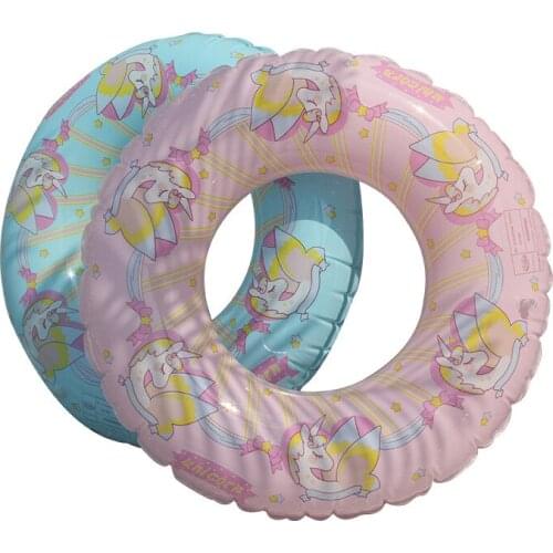 Cute Unicorn Swimming Ring Summer Adult Kid Inflatable Swimming Circle Pool Float Mattress Water Pool Toy