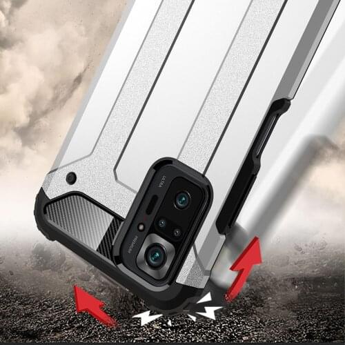 Combo Drop resistance Rugged Case For Xiaomi Redmi Note 10 Pro Defender Armor Shield Cover