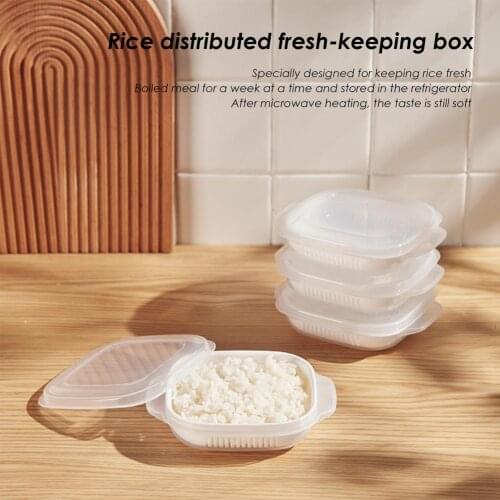 Microwave Lunch Box Rice Distributed Frozen Box Non-toxic Distributed Box Tableware Leak-Proof Bento Box Food Box Lunchbox