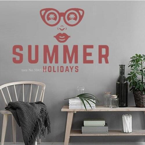 Summer holiday Wall Stickers for Living Room Home Decoration Support Color Customization Wallpaper Environmental Protection Z177