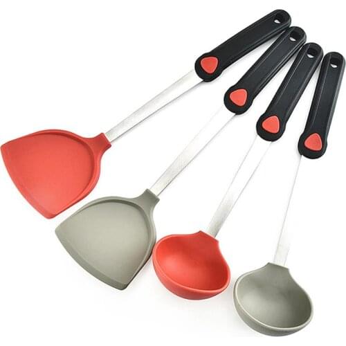 Best Silicone Cooking Utensil Stainless Steel Kitchen Cooking Utensil Silicone Non-Stick Large Cooking Utensil Kitchen Gadget