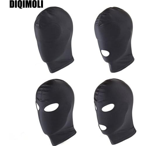BDSM Masks Stretch Fabric Headgear Binding Training Sex Slaves Fetish SM Game Sex Toys Eye Mask Masquerade Party Cosplay Masks