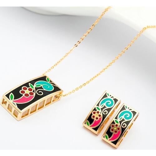 R&X Fashion Women Anniversary Romantic Necklace/earrings Classic Jewelry Sets Trendy Bijoux Jewelry Dubai Ensemble Dieraden Sets
